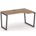 Стол рабочий эргономичный на T2-образных опорах 40х40 (Левый/Правый)