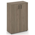 Офисный шкаф средний широкий (2 низких фасада, задняя стенка ЛДСП
