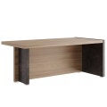 Стол для руководителя письменный с асимметричными опорами (правый)