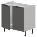 База под мойку 2 двери, фасады рамочные, МДФ в плёнке.