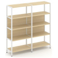 Двухсекционный стеллаж четырехярусный