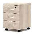 Тумба мобильная с колёсиками и замком, 3 ящика