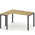 Стол письменный эргономичный Concept на П-образном металлокаркасе (левый)