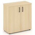 Офисный шкаф низкий широкий (2 низких фасада, задняя стенка ЛДСП)